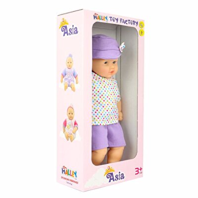 Asia Baby Mor Şapkalı 40 Cm