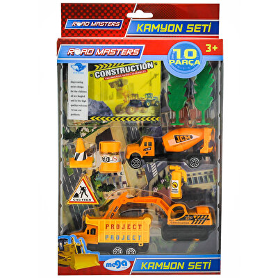 Road Masters Metal İnşaat Seti 10 Parça