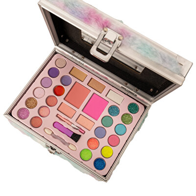 Lukky Kedili Peluş Makyaj Çantası