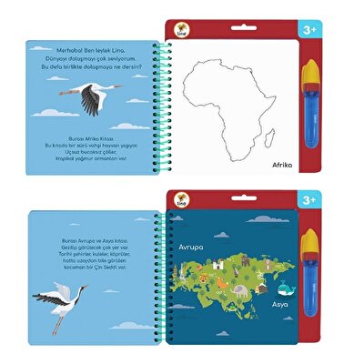 Aqua Magic Sihirli Boyama Kitabı Kıtalar