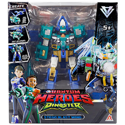 Quantum Heroes Dinoster Stego Blast Wing Sky Aksiyon Robot