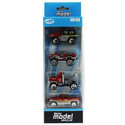 Dörtlü Die-Cast İtfaiye Seti