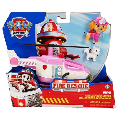Paw Patrol Fire Rescue Figür ve Kurtarma Aracı Skye