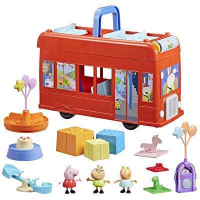 Peppa Pig 2'si 1 Arada Parti Otobüsü F8881