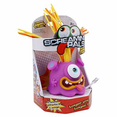 Screaming Pals Bağıran Canavarlar Sarı-Turuncu Saçlı Mor Canavar
