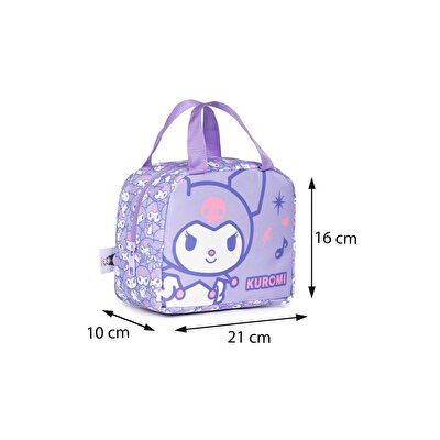 Kuromi Desenli Termal Beslenme Çantası Lila