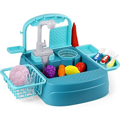 Pilli Mutfak Lavabosu Turkuaz