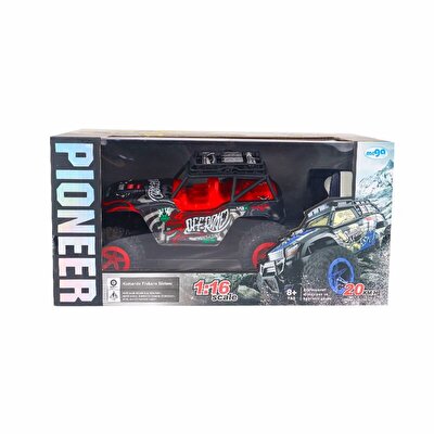 Pioneer RC 1:16 Uzaktan Kumandalı Şarjlı Off Road Kırmızı Araba