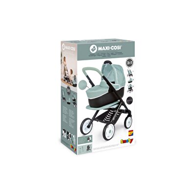 Smoby Maxi Cosi & Quinny Gri 3'ü1 arada Oyuncak Bebek Arabası