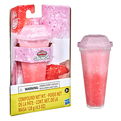 Play Doh Crystal Crunch Hamur - Kırmızı ve Parlak Pembe F5164