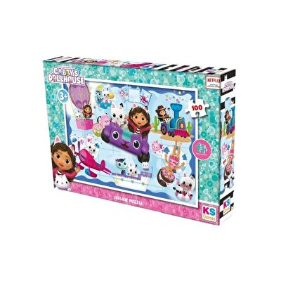 Gabby's Dollhouse 100 Parça Puzzle