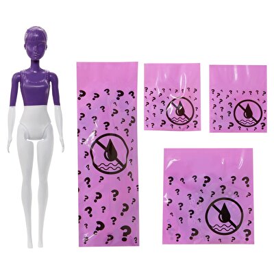 Barbie Color Reveal Renk Değiştiren Sürpriz Renk Bloklu Bebekler GWC56