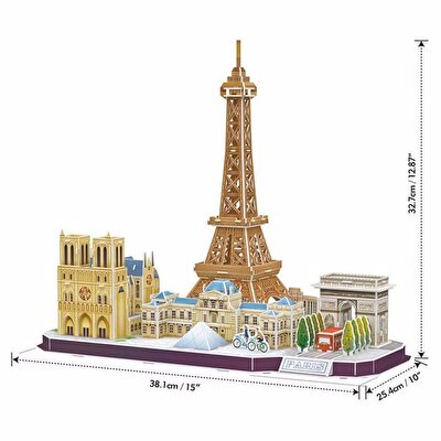 Cubic Fun City Line Paris 3D Puzzle 114 Parça