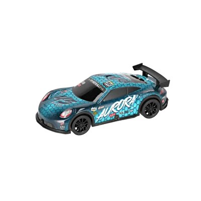 1:20 Işıklı ve Sesli Aurora Yarış Arabası Mavi