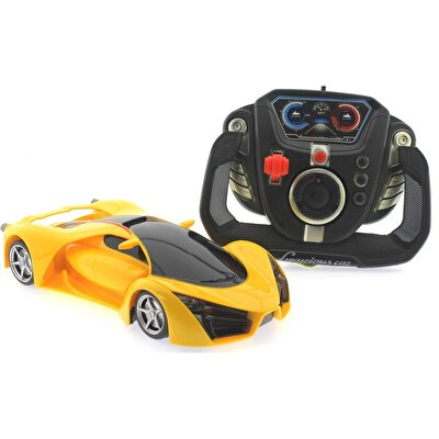 1:18 U.K Direksiyonlu Fantastik Seri B Araba Sarjlı Sarı