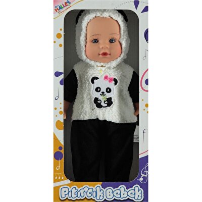 Kostümlü Pıtırcık Bebek Panda Desenli 35 Cm