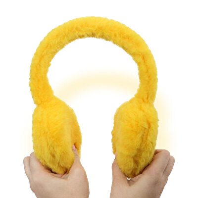 Peluş Kulaklık Sarı