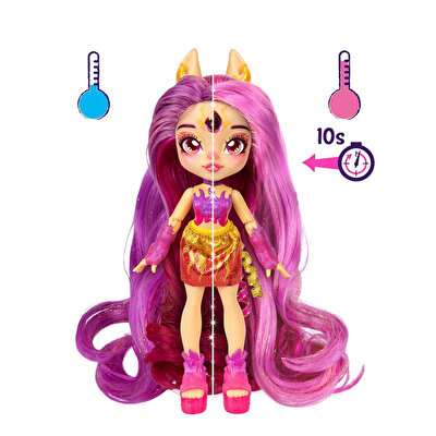 Magic Pixling Galaksi Saçlı Figür Fuşya