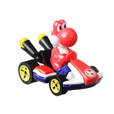 Hot Wheels Mario Kart Karakter Araçlar Red Yoshi GPD90