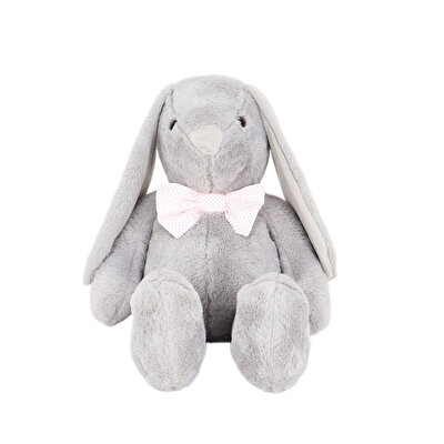 Papyonlu Uzun Kulak Tavşan Gri 60 Cm