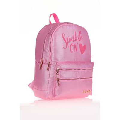 Kaukko Sparkle Pembe Sırt Çantası