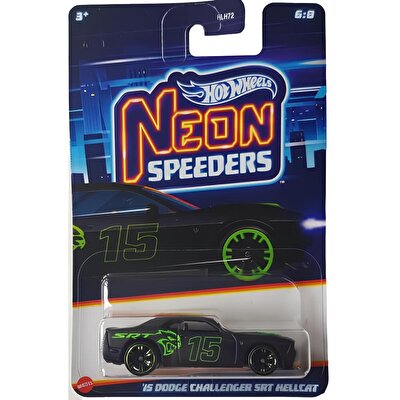 Hot Wheels Neon Speeder Arabalar 2015 Dodge Challenger SRT Hellcat HRW80