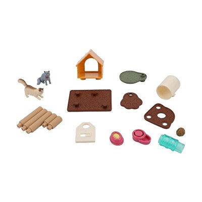 Evcil Hayvan Yavru Kedi Kulübeli Sürpriz Paket Oyun Seti