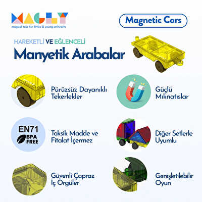 Magnetic Cars Manyetik Araç Oyun Seti