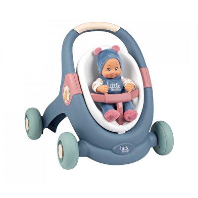 Little Smoby Baby Walker 3'ü 1 Arada Yürüteç ve Bebeği
