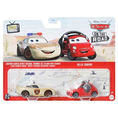 Cars İkili Karakter Araçlar Lightning Mcqueen Deputy Hazzard-Bella C HLH70