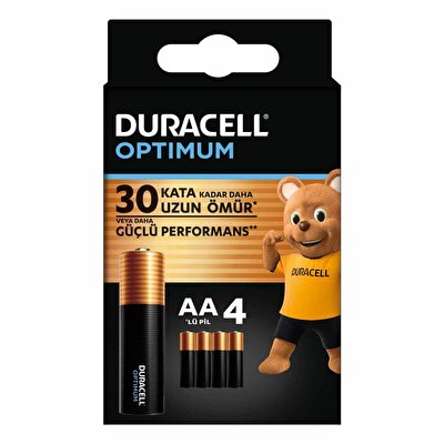Duracell Optimum 4’lü AA Kalem Pil