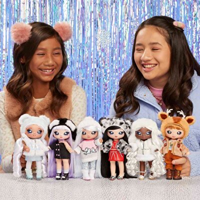 Na! Na! Na! Surprise 2 in 1 Cozy Leona White Kar Leoparlı Sürpriz Bebeği