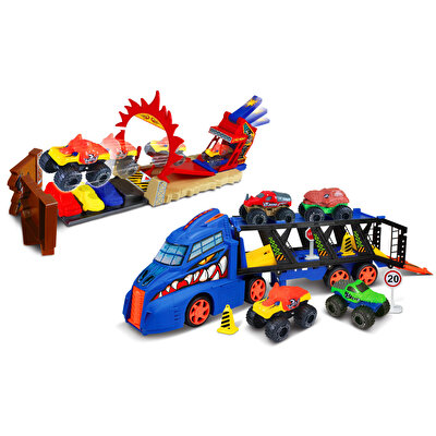 Express Wheels Combo Animal Truck ve Launcher Playset
