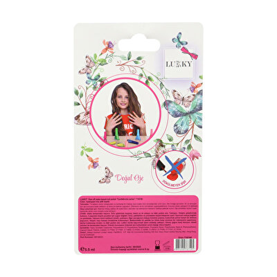 Lukky Soyulabilir Konfeti Simli Transparan Oje