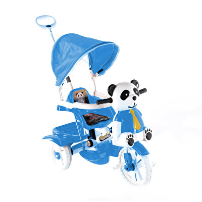 Müzikli Panda Bisiklet Mavi