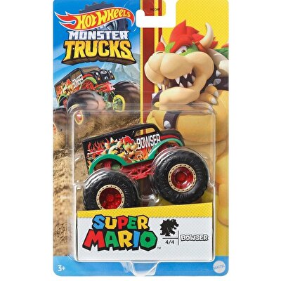 Hot Wheels Monster Trucks Gösteri Dünyası Temalı 1:64 Arabalar Bowser HCR78