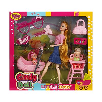 Cindy Pusetli ve Mama Sandalyeli Oyun Seti