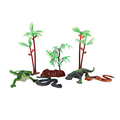 Sürüngen Hayvanları Tüpte 6'lı Hayvan Oyun Seti