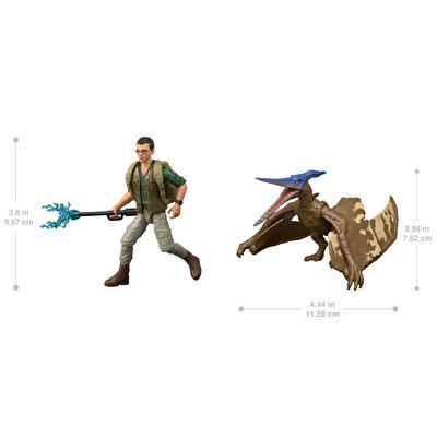 Jurassic World Rebirth DR Henry Loomis ve Pteranodon Figür Paketi JGB83