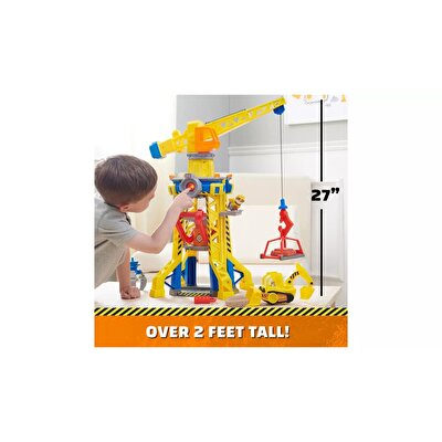 Paw Patrol Rubble & Crew Rubble Buldozer ve Bark Yard Vinç Kulesi Oyun Seti