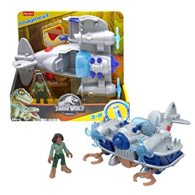 Imaginext Jurassic World Araçlar Air Tracker Kayla & Plane HML45
