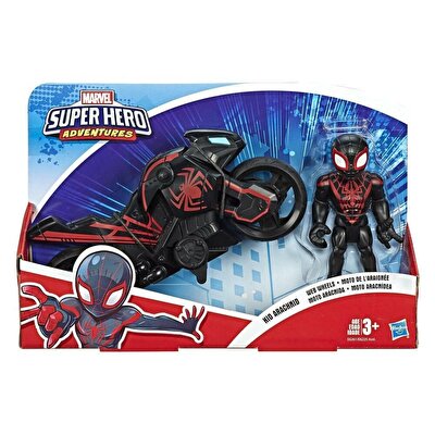 Marvel Super Hero Adventures Mega Mini Figür ve Motosiklet Kid Arachnid E6261