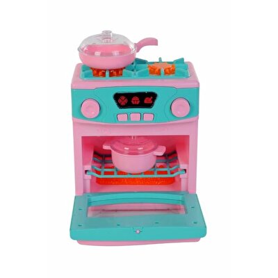 Sesli ve Işıklı Pilli Ocak Ve Fırın Seti