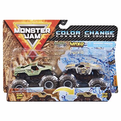 Monster Jam Dirty to Clean 1:64 İkili Araba Seti Soldier Fortune Max-D