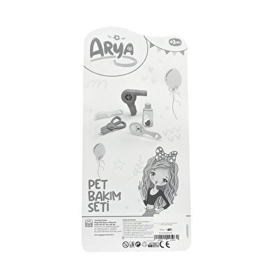 Arya Pet Bakım ve Pet Besleme Seti̇ Üçgen Desen Elbiseli