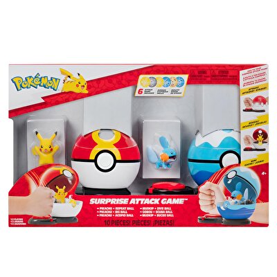 Pokemon Sürpri̇z Atak Oyun Seti̇ S1 Pikachu ve Mudkip