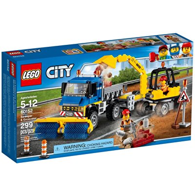 LEGO® City Süpürücü ve Ekskavatör