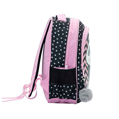 Muggle Tek Bölmeli Panda Siyah Anaokulu Sırt Çantası 7327