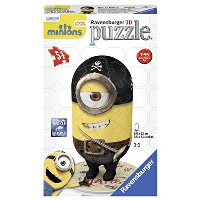 Ravensburger 3D Puzball Minions Matie 54 Parça Puzzle