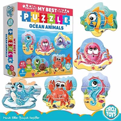 My Best Puzzle Ocean Animals Seti